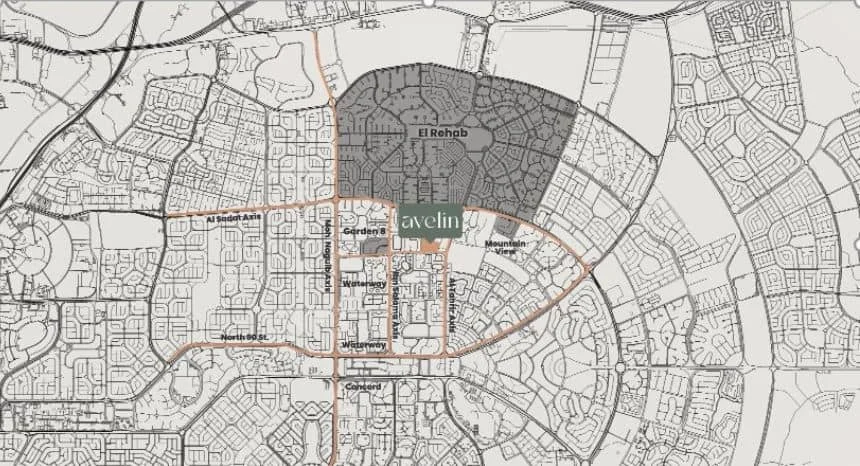 للبيع بالتقسيط شقة 138 متر في كمبوند أفيلين القاهرة الجديدة