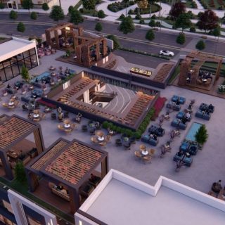 للبيع بالتقسيط مكتب 45 متر في رويال بلازا اكتوبر