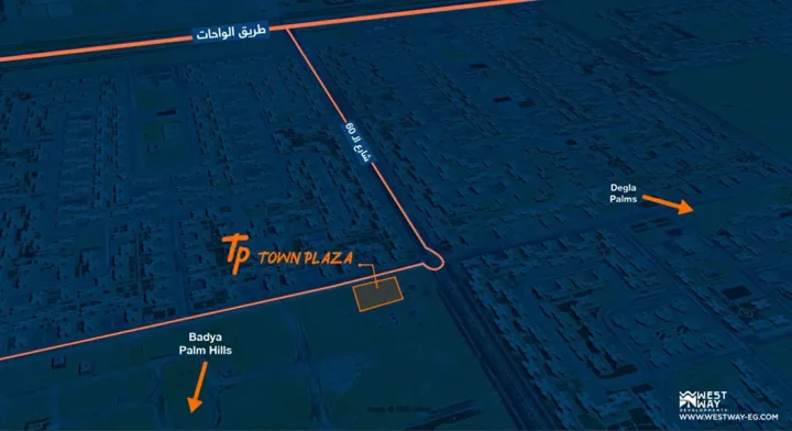 مكتب في مول تاون بلازا اكتوبر بتسهيلات تصل إلي 7 سنوات