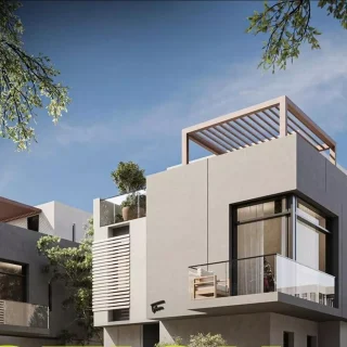 ارخص فيلا 410م للبيع فى كمبوند نوشن التجمع الخامس