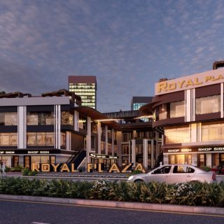 للبيع بالتقسيط مكتب 45 متر في رويال بلازا اكتوبر