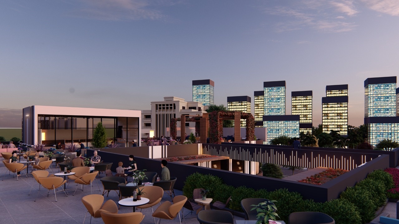 للبيع بالتقسيط مكتب 45 متر في رويال بلازا اكتوبر