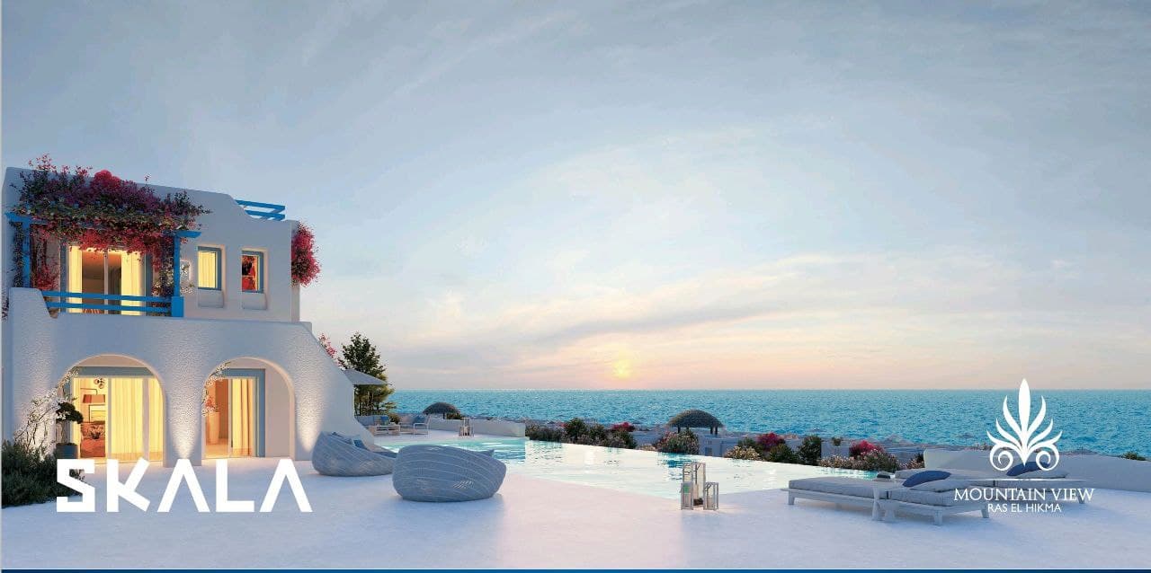 لمحبى الرقي شاليه للبيع في قرية سكالا الساحل الشمالي بمساحة 155 متر