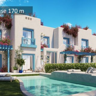 لمحبى الرقي شاليه للبيع في قرية سكالا الساحل الشمالي بمساحة 155 متر