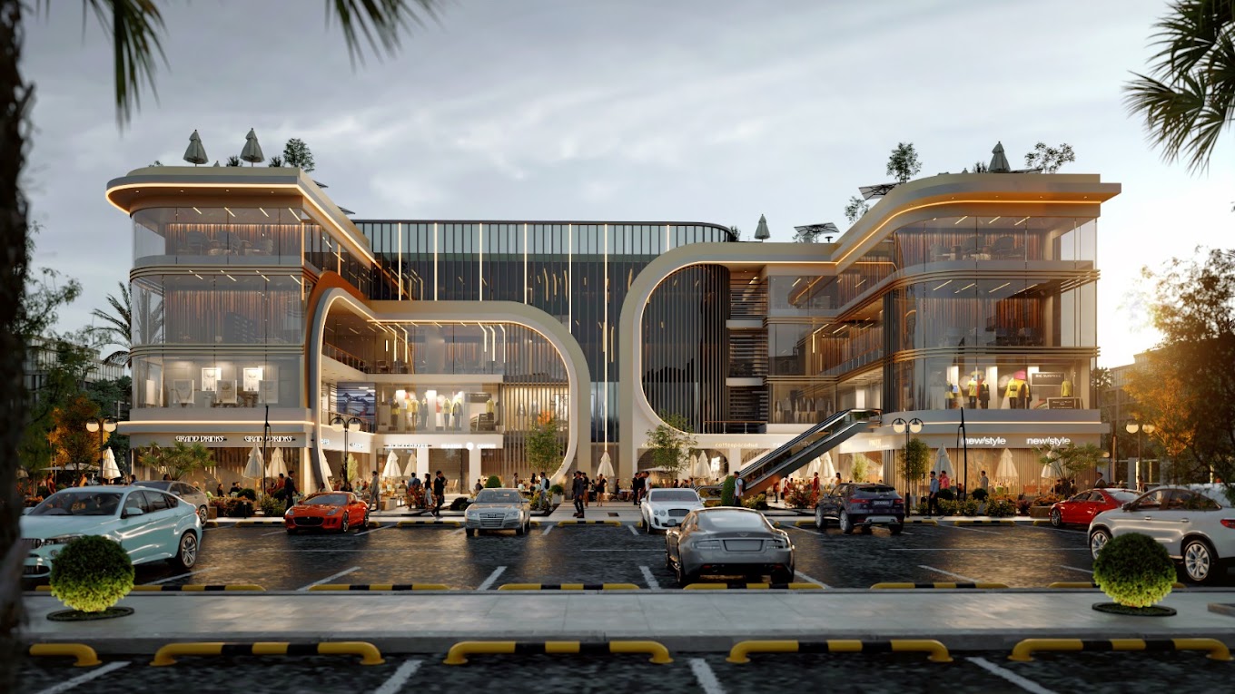 C yard Mall New Cairo Concrete Developments