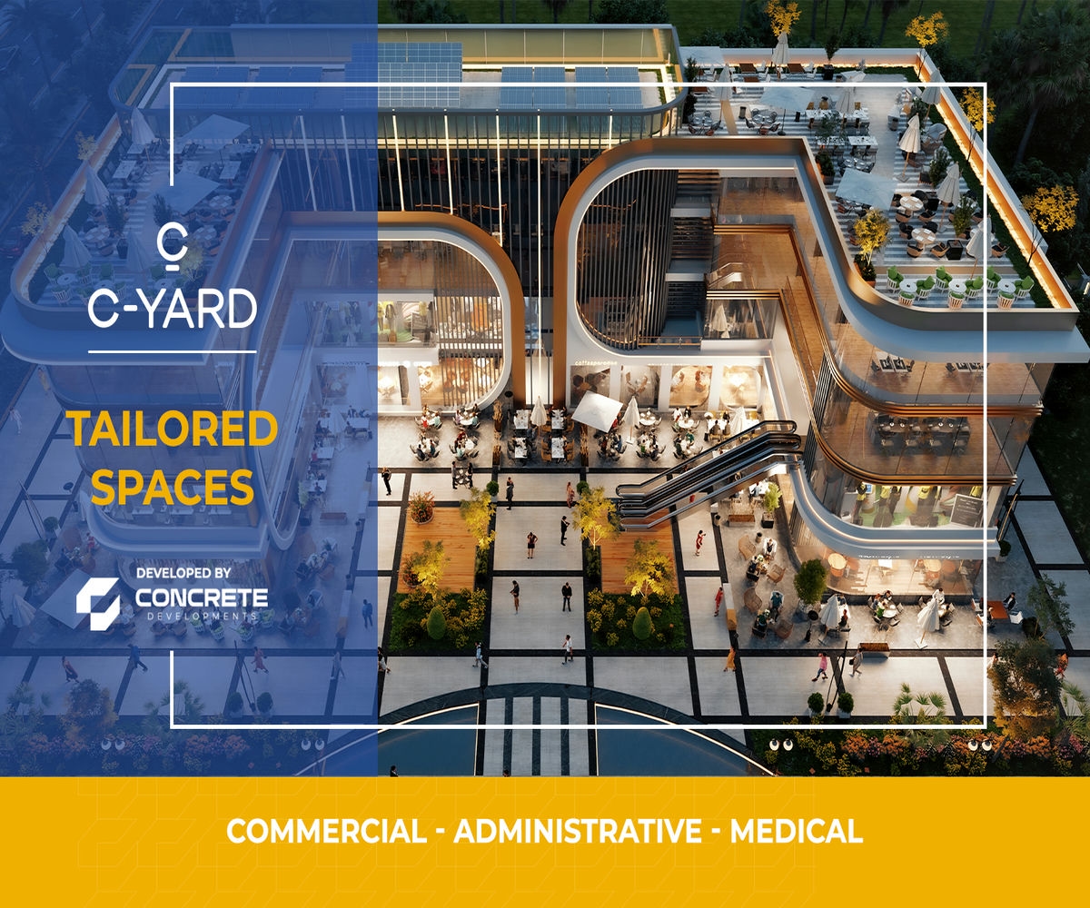 C yard Mall New Cairo Concrete Developments