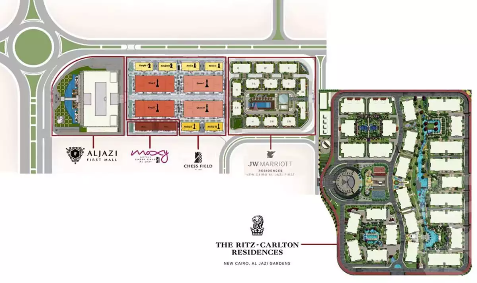 محل للبيع 160م في مشروع تشيس فيلد التجمع الخامس بتسهيلات فى السداد