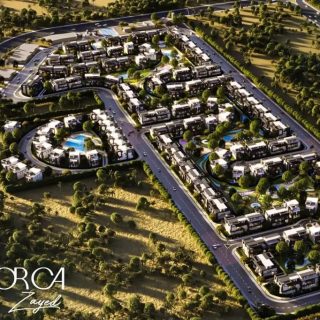 بسعر مغري تاون هاوس 230م بمشروع مينوركا زايد الجديدة فيو رائع