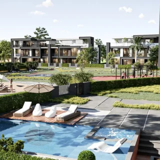 بسعر مغري تاون هاوس 230م بمشروع مينوركا زايد الجديدة فيو رائع