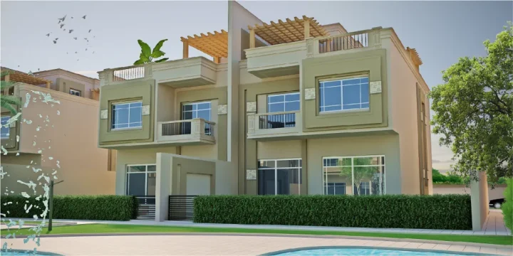 بسعر مغري توين هاوس 252م بكمبوند رويال ليك فيو رائع