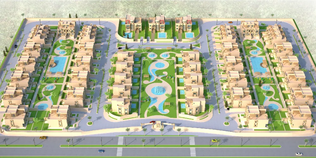 بسعر مغري توين هاوس 252م بكمبوند رويال ليك فيو رائع