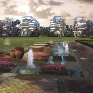 تاون هاوس جاهز للسكن في كمبوند ذا ليكس بلوم فيلدز المستقبل