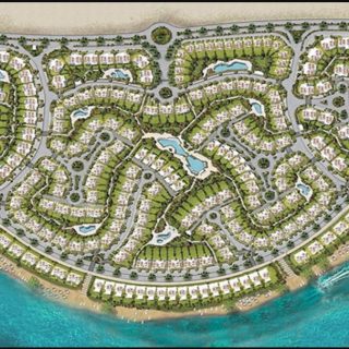 بسعر مغري شاليه 115م بقرية ايفيا ماونتن فيو الساحل الشمالي فيو رائع