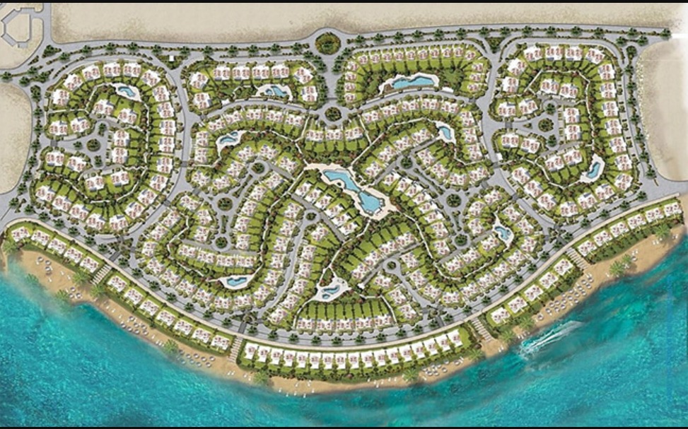 بسعر مغري شاليه 115م بقرية ايفيا ماونتن فيو الساحل الشمالي فيو رائع