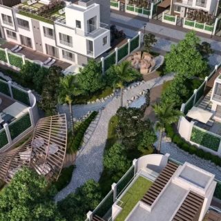 للبيع بكمبوند بارك فالي بلو توين هاوس بمساحة 243 متر بسعر لقطه جداا