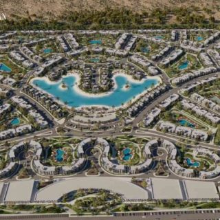 شاليه رائع 135م للبيع في موقع مميز جدا داخل منتجع كيو نورث