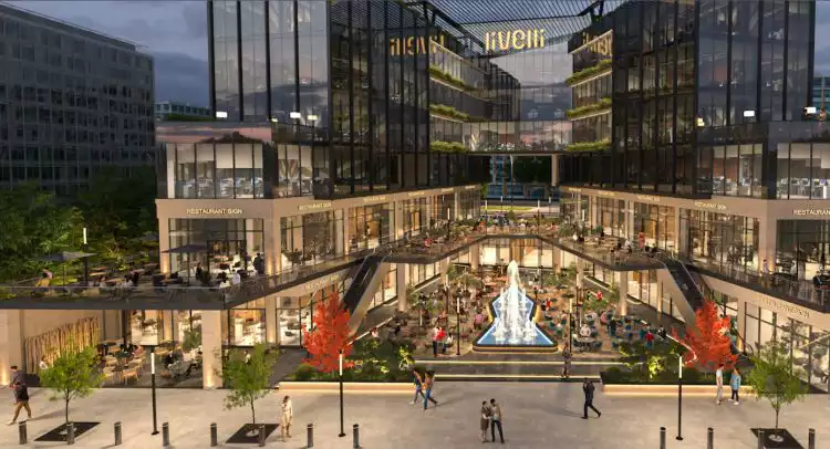 للبيع بالتقسيط مكتب 50 متر في مول ليفالي