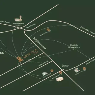 بسعر مغري تاون هاوس 230م بمشروع مينوركا زايد الجديدة فيو رائع