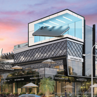 احجز وحدة بمساحة 60 متر في مول في تراس التجمع