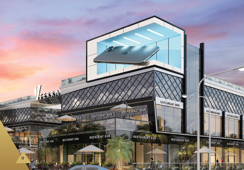 احجز وحدة بمساحة 60 متر في مول في تراس التجمع