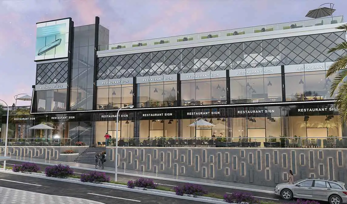 احجز وحدة بمساحة 60 متر في مول في تراس التجمع