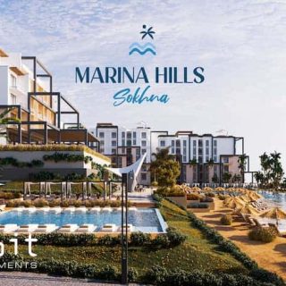 باقل من سعر السوق، شاليه في منتجع مارينا هيلز 90م تشطيب كامل