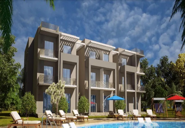 شاليه جاهزه للاستلام في مشروع بيلا رومانس السخنة- تشطيب كامل خاص