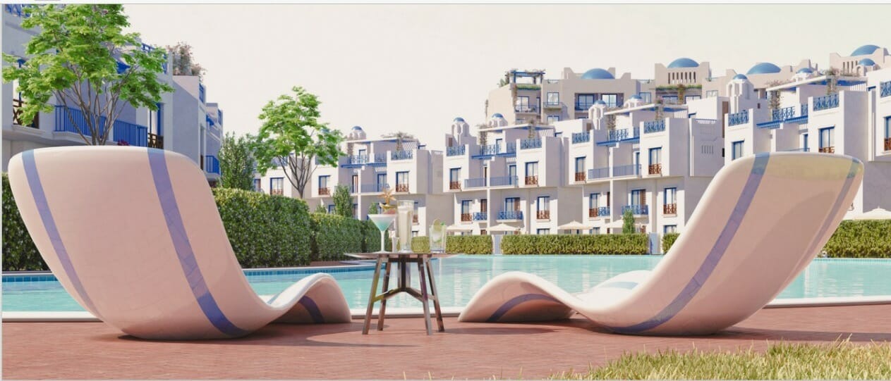 ارخص شاليه 165م للبيع فى مشروع ايكو مينا الساحل الشمالي