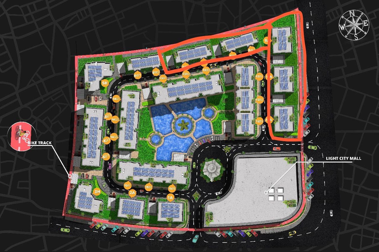 للبيع بكمبوند لايت سيتي العاصمة الإدارية شقة بمساحة 155 متر بسعر لقطه جداا