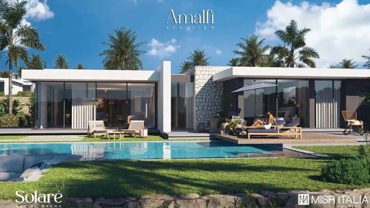 فيلا للبيع 305م في منتجع امالفي رأس الحكمة الساحل الشمالي بتسهيلات فى السداد