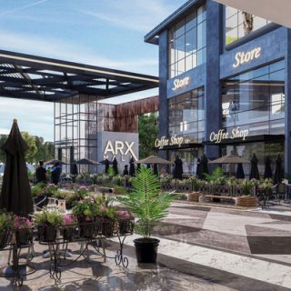 باقل من سعر السوق، محل في اركس القاهرة الجديدة 85م تشطيب كامل