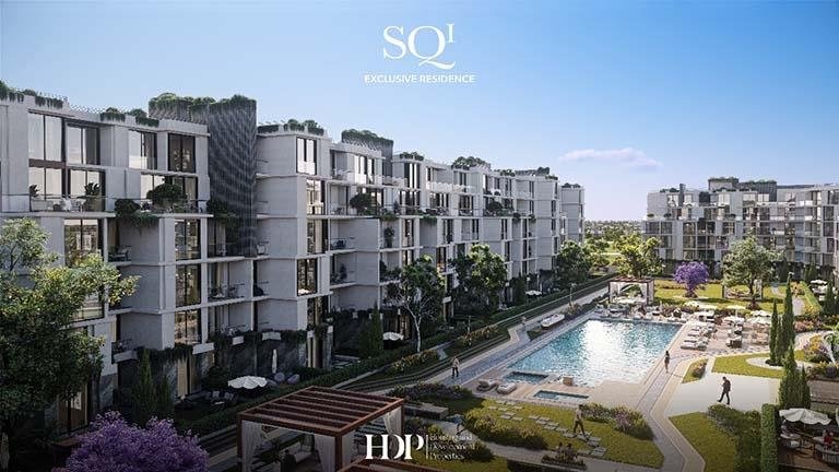 ارخص شقة 170م للبيع فى كمبوند SQ1 التجمع