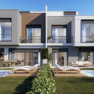 اميز تاون هاوس للبيع بكمبوند ليك ويست الشيخ زايد بمساحة 265 متر