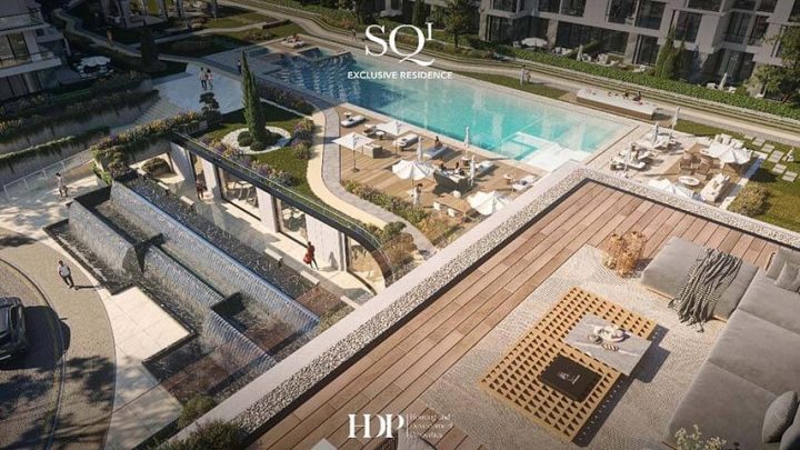 عرض متميز شقة 162 متر للبيع في كمبوند SQ1 القاهرة الجديدة بموقع مميز