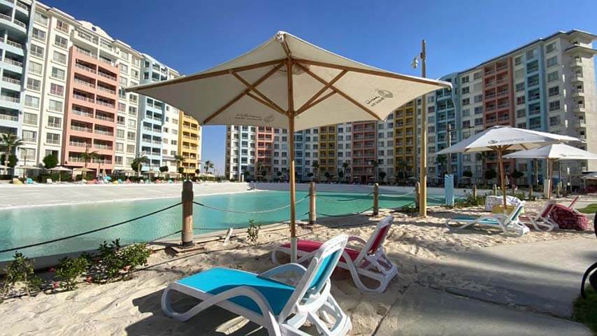 تحت سعر السوق شاليه 100م للبيع في سيا جولف باي مارينا الساحل