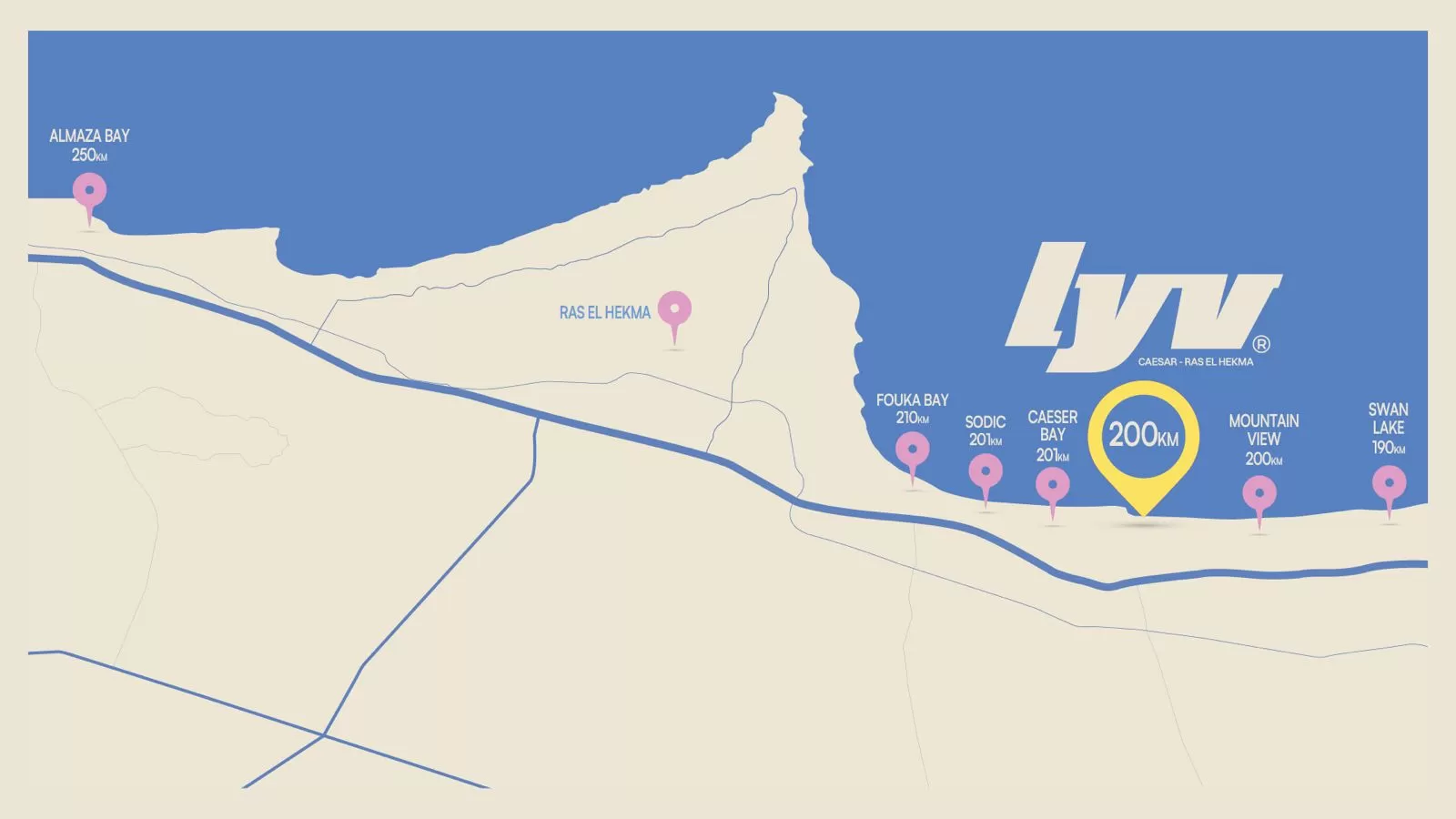 قرية ليف سيزار راس الحكمة جيتس – Lyv Caesar Ras Elhekma North Coast