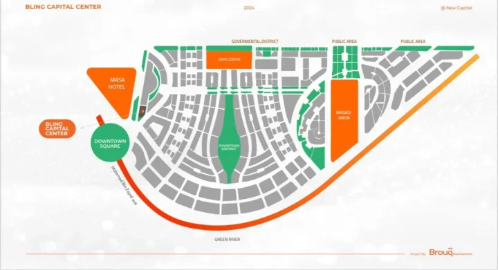 مول بلينج كابيتال سنتر العاصمة الإدارية الجديدة بروق العقارية - Bling Capital Center New Capital