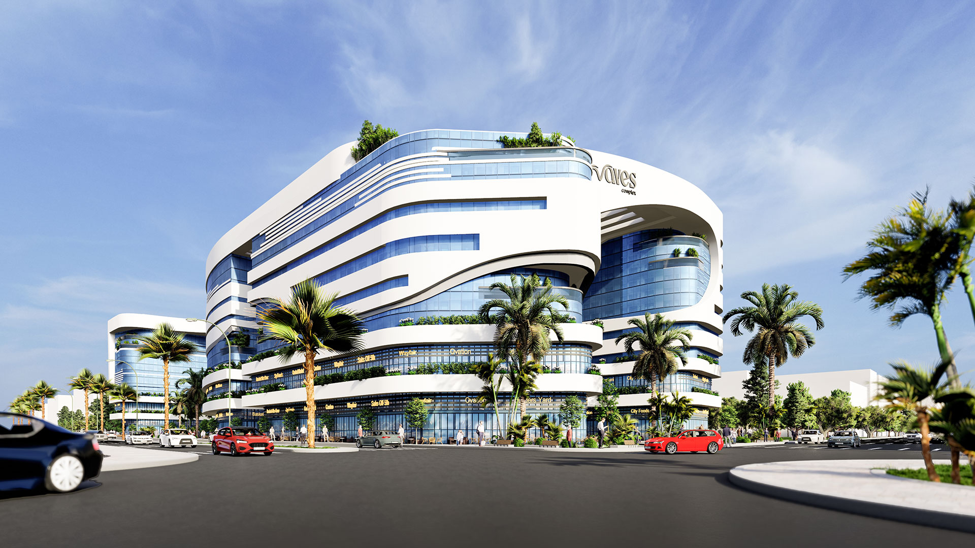 مول ويفز النزهة الجديدة ابني العقارية – Waves Complex Mall Nozha