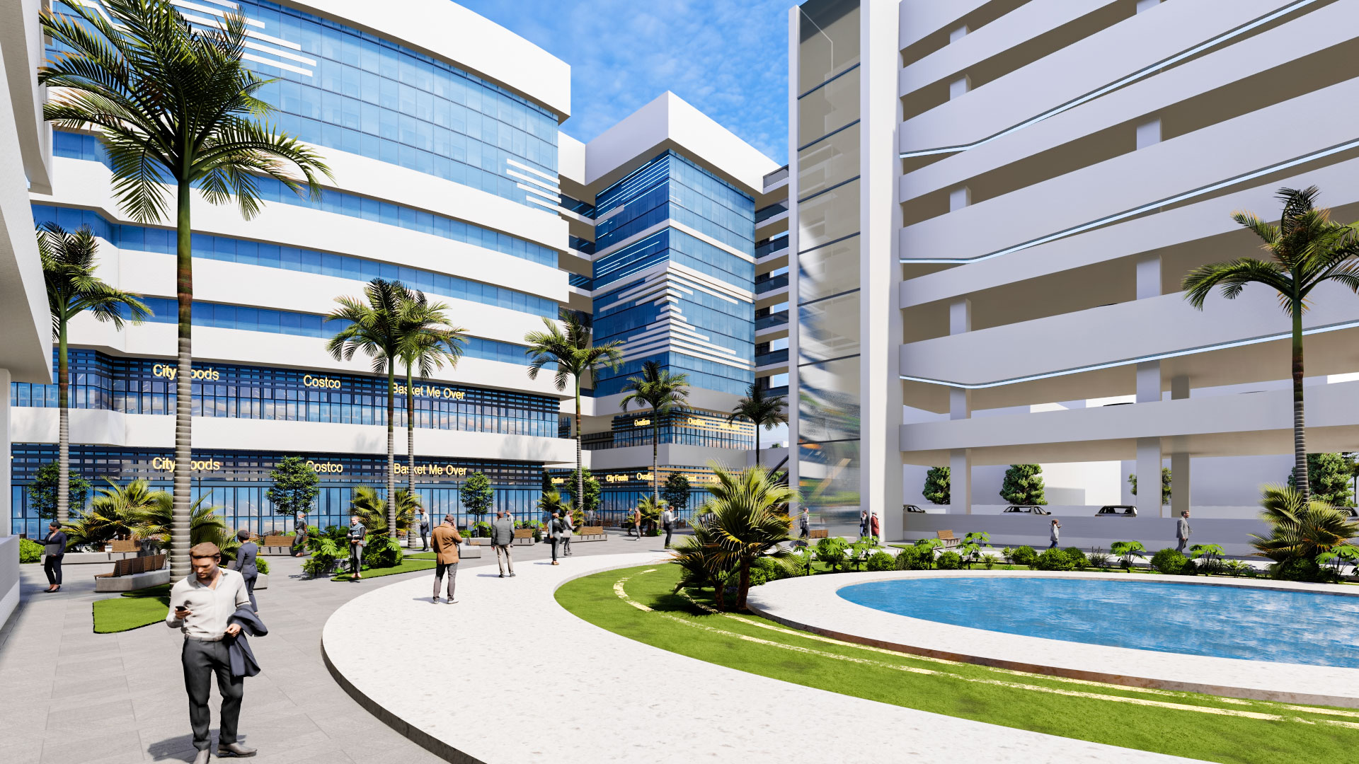 مول ويفز النزهة الجديدة ابني العقارية – Waves Complex Mall Nozha