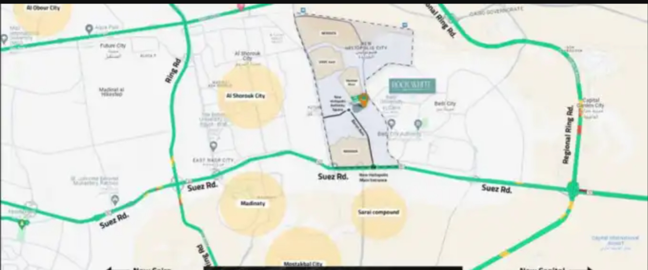 كمبوند روك وايت هليوبوليس الجديدة البطل للتطوير العقاري – Rock White Compound New Heliopolis