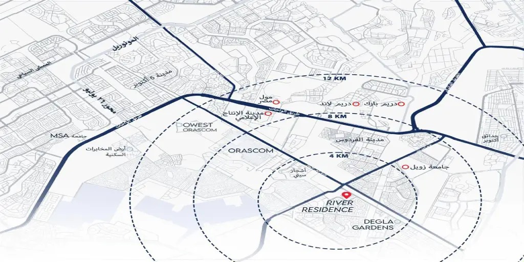 River Residence Hadayek October Compound West Way Development