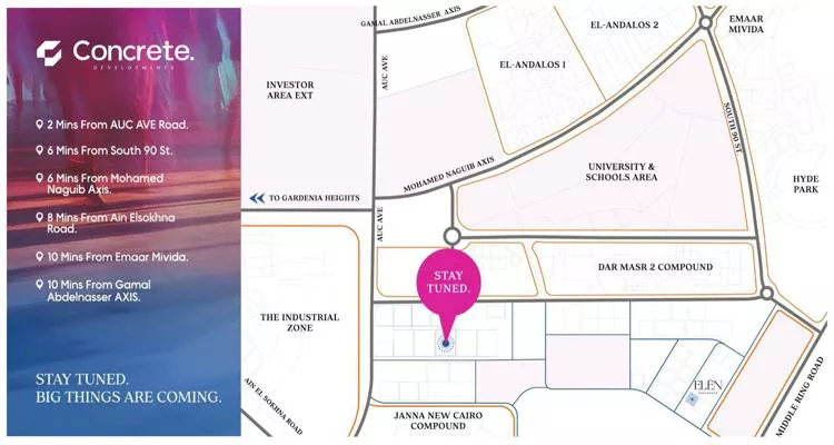 كمبوند جادي ريزيدنس التجمع الخامس كونكريت للتطوير العقاري – Jadie Residence New Cairo Compound