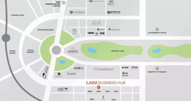 مول لارز بيزنس هب العاصمة الادارية الجديدة لارز للتطوير العقاري – Larz Business Hub New Capital Mall