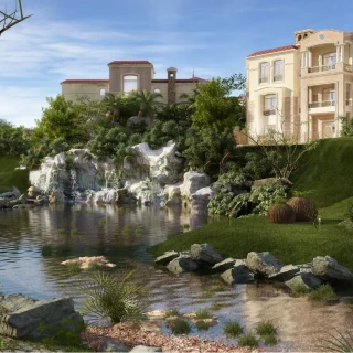 فيلا كمبوند لوريف التجمع الخامس بمساحات كبيره تبدأ من 500 متر