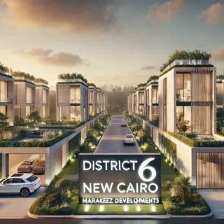 للبيع بالتقسيط توين هاوس 238 متراً في كمبوند ديستريكت 6