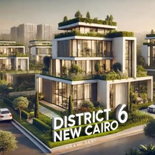 للبيع بالتقسيط توين هاوس 238 متراً في كمبوند ديستريكت 6