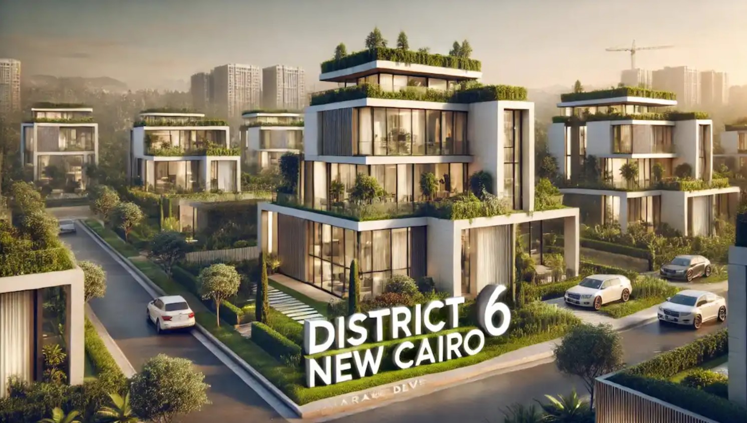 للبيع بالتقسيط توين هاوس 238 متراً في كمبوند ديستريكت 6