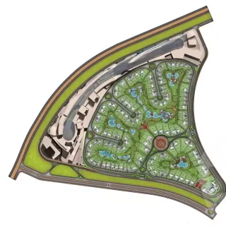 فيلا كمبوند لوريف التجمع الخامس بمساحات كبيره تبدأ من 500 متر