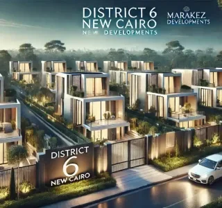 للبيع بالتقسيط توين هاوس 238 متراً في كمبوند ديستريكت 6