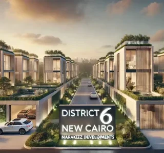 للبيع بالتقسيط توين هاوس 238 متراً في كمبوند ديستريكت 6